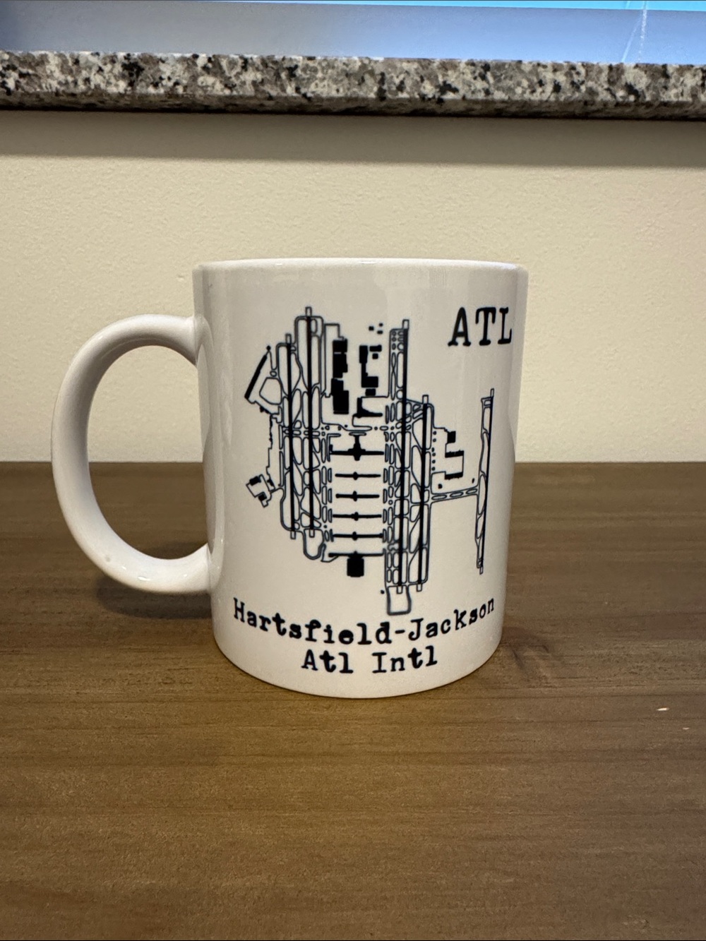ATL Hartsfield-Jackson Ceramic Coffee Mug - White